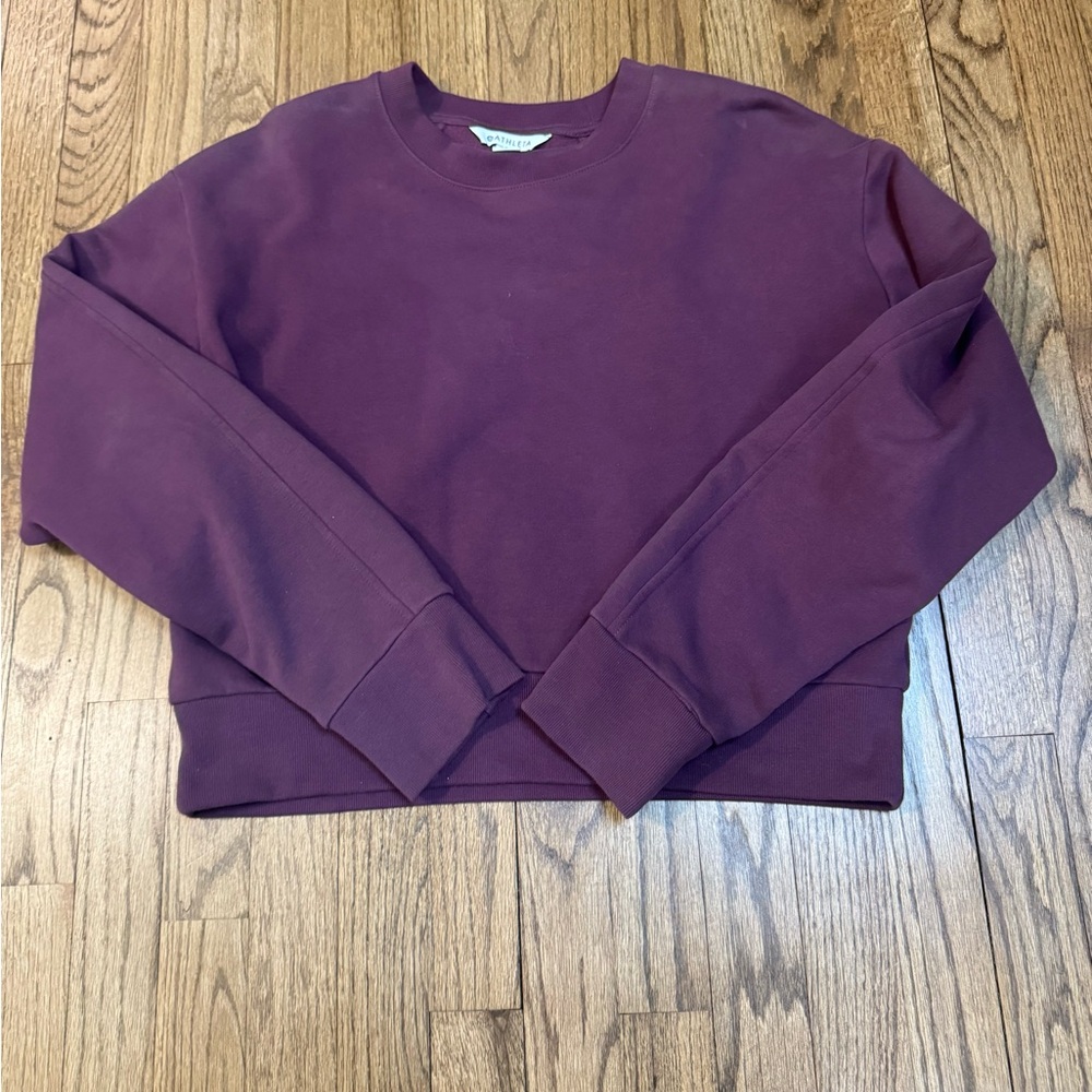 Athleta Retroplush Crewneck Sweatshirt Small